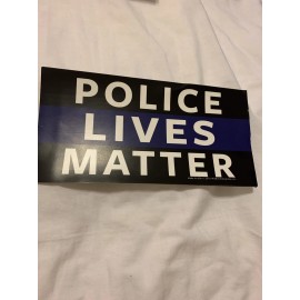 Real Sticky Police Lives Matter Sticker Thin Blue Line Cup Car Vehicle Window Bumper Decal
