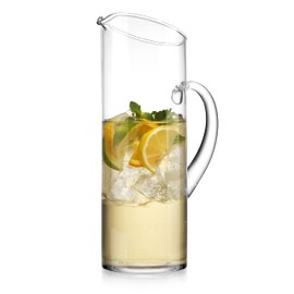 Glass Water Pitcher with Spout – Elegant Serving Carafe for Water, Juice, Sangria, Lemonade, and Cocktails – Crystal-Clear Glass Beverage Pitcher.