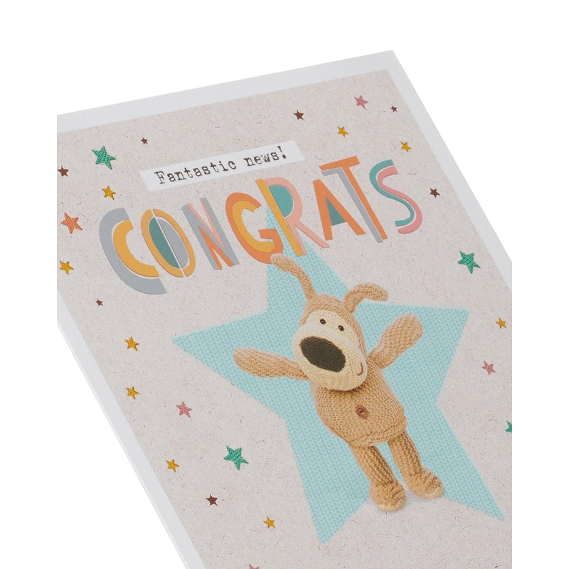Boofle Congratulations Card for Him/Her/Friend - Cute Design