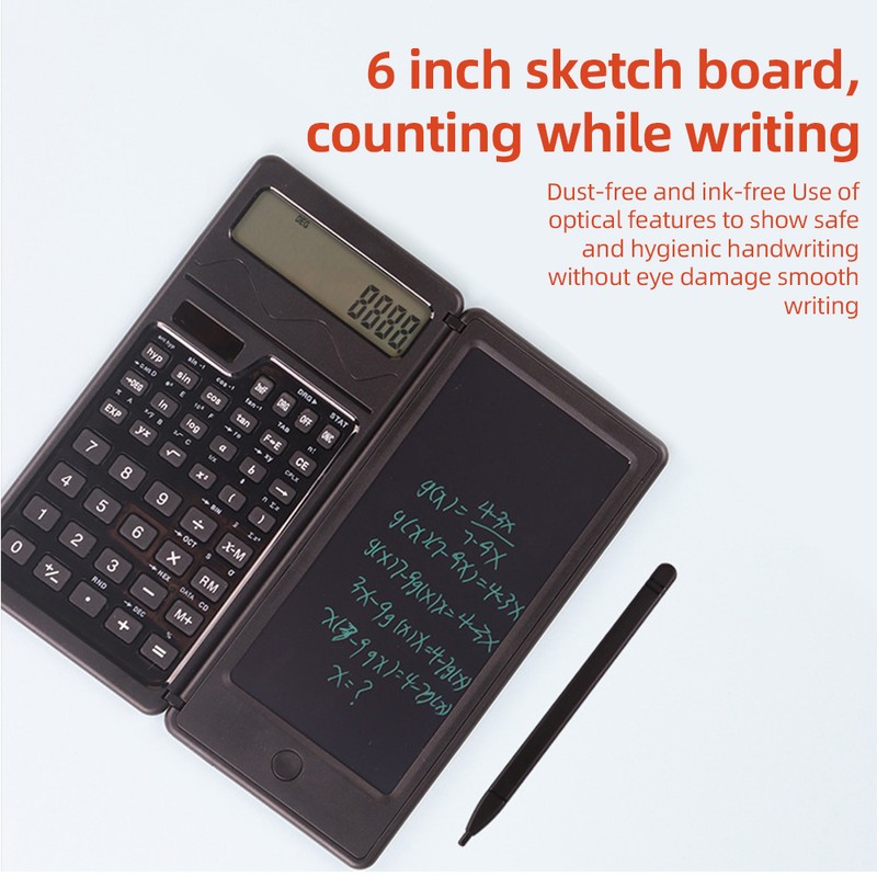 Scientific Calculator with 6 Inch Writing Board and Pen Dual
