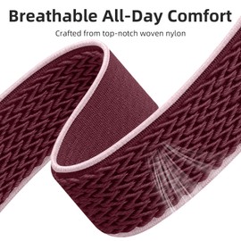 GEAK Quick Release Replacement Strap Compatible with Garmin Venu 2 Watch Band, 22mm Watch Band Loop Elastic Fabric Straps for Garmin Venu 3 /Vivoactive 4 /Forerunner 265/255 Women Men