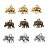 Ipotkitt 30Pcs/box Elephant Shape Alloy Charms Pendants Animal Charm Pendants
