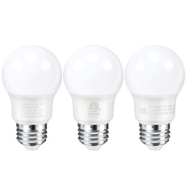 Kimmol E26 LED Bulb A15 Dimmable LED Light Bulbs, Refrigerator Light Bulb Soft Warm White 3000K Ceiling Fan Bulbs Bedroom Light Bulbs, 40W Equivalent, 6W, 10,000 Hour Lifetime 3-Pack