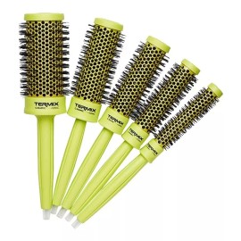 Termix Pack De 5 Cepillos Profesional C-ramic Lime Color Verde