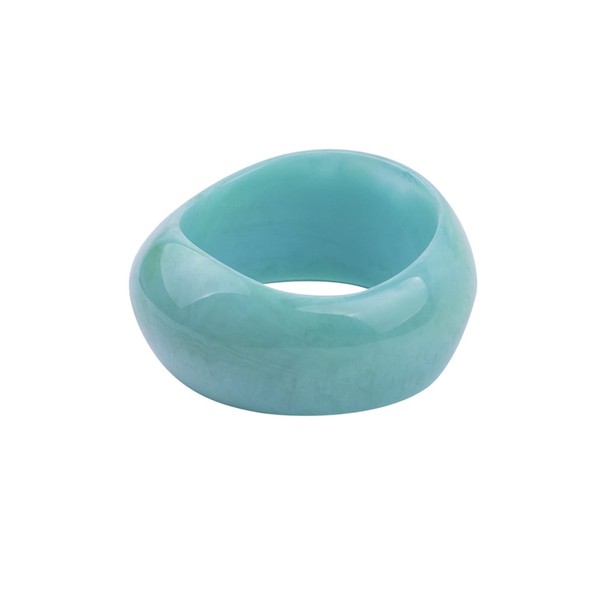 Pingyongchang Multiple Color Square Acrylic Resin Bangle Bracelet Resin Wide