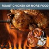 CPROSP 4 Meat Needles Stainless Steel BBQ Meat Clamp with