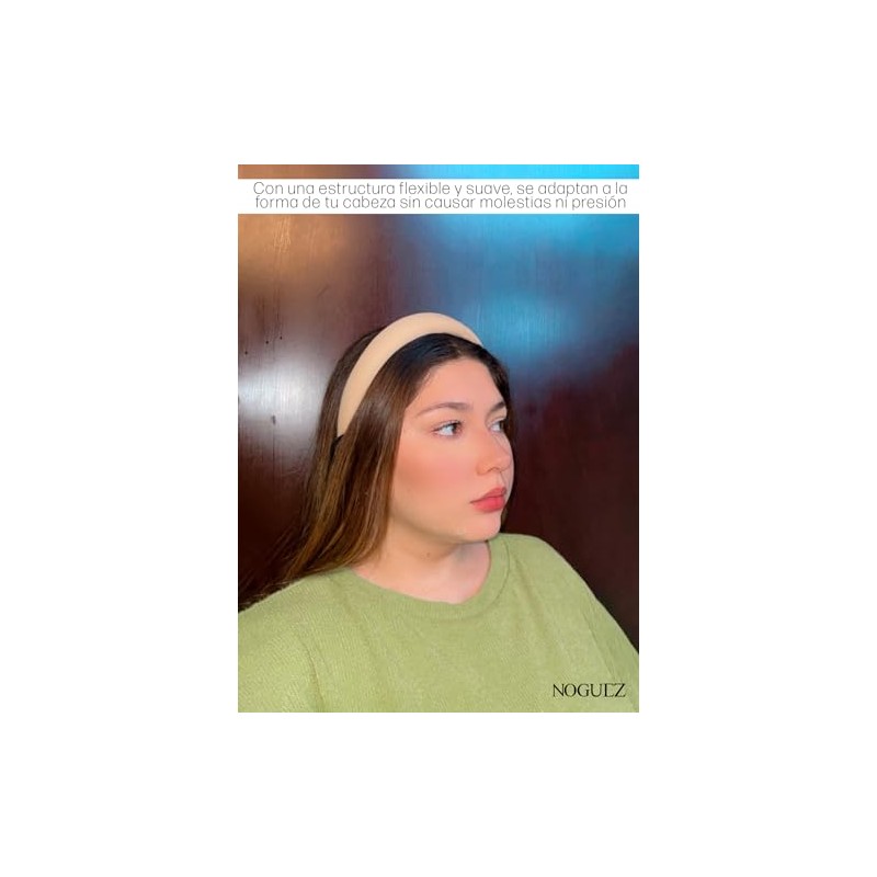 NOGUEZ Set de 5 Diademas Skincare de Esponja Acolchada Bandas
