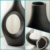Home Decor （VYD）XL Black Ceramic Vase Sets of 2 for