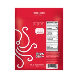 Octonuts Sea Salt Almonds 16oz - Dry Roasted California Almonds - Sea Salt Almond Snacks - American Heart Association Certified for Heart-Healthy Food, Gluten Free, Paleo Vegan, Kosher, Keto, Non-GMO