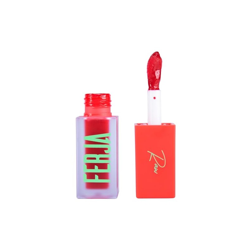 Ferja Lip Gloss RAW Tono Rojo Brillo para Labios Hidrante