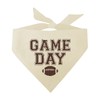 Tees & Tails Game Day Football Dog Bandana (Natural, OS