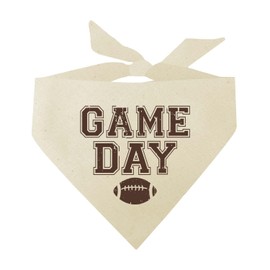 Tees & Tails Game Day Football Dog Bandana (Natural, OS 862)