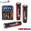 TrustFire 900mAh 14500 3.7V Li-ion Rechargeable Battery With PCB Batteries