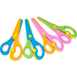 LovesTown LovesTown Preschool Training Scissors,4Pcs Children Safety Pre-School Safety Scissors Art Craft Scissors
