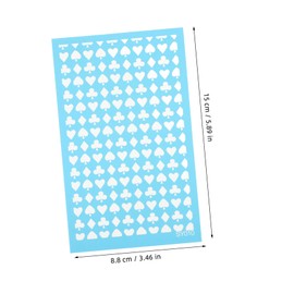 DOITOOL 1 Sheet Craft Silk Screen Stencil for Polymer DIY Earring Making Kit Durable Safe Material for Custom Crafting for and DIY Projects