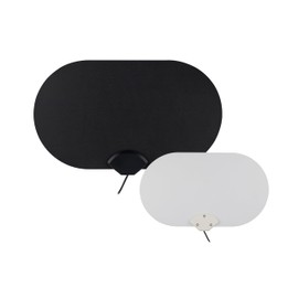 UltraPro Reversible Indoor HD TV Antenna, 4K/8K Ultra HD Read, Paintable Black/White Flat Design, VHF/UHF Reception, NEXTGEN TV Compatible, Easy Setup for Wall or Window Mount, 84813