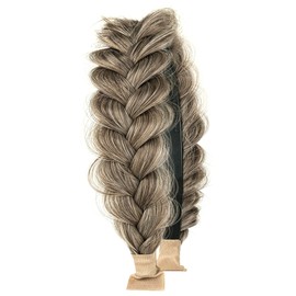 TOECWEGR Braided Headband WithTooth Wide Braid Messy Hair Hoop WomenFashion Hair Accessories (DS125)