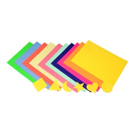 Bright Ideas Gummed Paper Activity Shapes. Pack of 300 Assorted Shapes and Sizes. 80gsm Stationery Paper for Arts and Crafts, Ideal for Schools, Home Crafting and Kids Scrapbooking. BI1032.