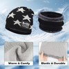 langyoujia Kids Thick Winter Hat, Warm Winter Hat and Scarf
