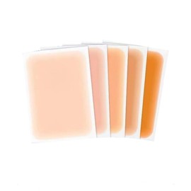 CRSHIP Foundation Tape (Tattoo Hidden Seal Hide Tattoo) Large Size Same Color 6 Pieces Black Bruises Scars Nevus Hemangioma Cover (Beige Ochre)