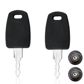 2Pcs Universal Lock Key Master Keys, TSA007 TSA002 Suitcase Locks TSA Key Suitcase Locks Security Lock Key Universal Baggage Keys Approved Luggage Suitcase Password Locks Black