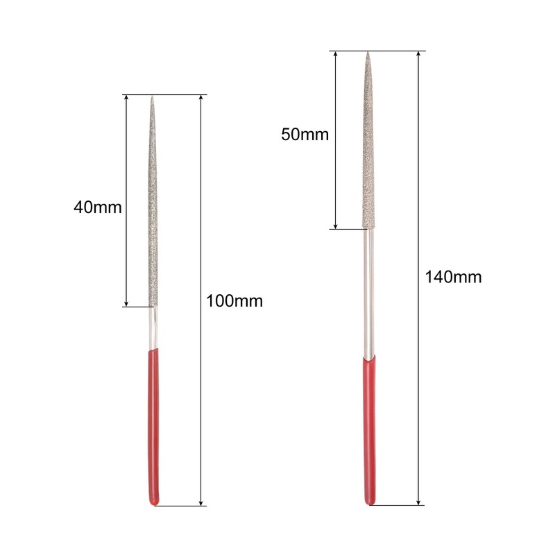 sourcing map 2mm x 100mm & 3mm x 140mm Round