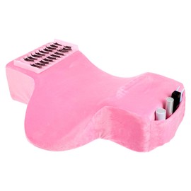 Beauty Salon Lash Pillow,Comfortable Velvet Memory Foam Eyelash Extension Pillow,Ergonomic Neck Pillow,Protect The Neck When Used for Lash Extension Grafting Make Up