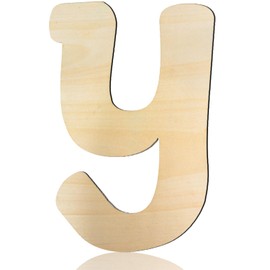 Wooden Letters 8 Inch Wood Letter Y 1/5 Inch Thick Cutouts Unfinished Wooden Alphabet Letters for Wall Decor Crafts DIY Painting Birthday Party Nursery Holiday Large Home Decorations