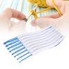 8pcs Crochet Hooks Curved Soft Handle Comfortable Portable Knitting Tool