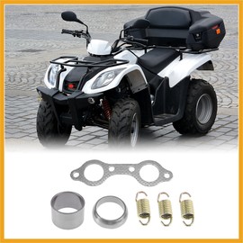 Partuto ATV Exhaust Pipe Manifold Gasket and Spring Rebuild Kit for Polaris RZR S 800 4 800 5811511 3610047 Replacement
