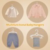 Kids Hangers 30PCS, 11"-14" Extendable and Stackable Baby Hangers, 45g