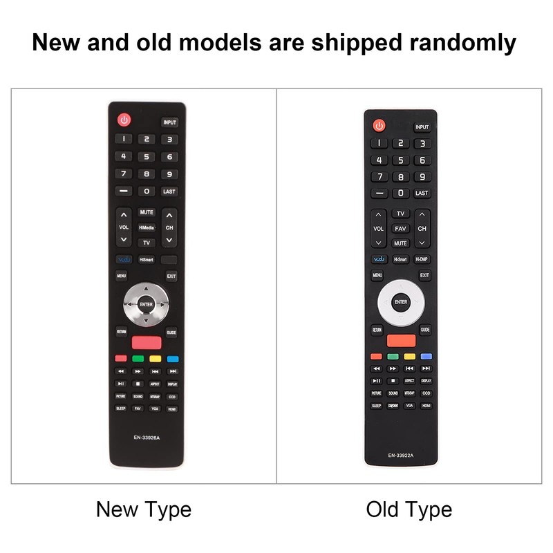 Smart TV Remote Control EN-33922A for Hisense, Remote Control Replacement