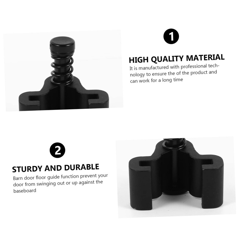 Gadpiparty 1Pc Black Barn Door Stopper Durable Sliding Door Floor