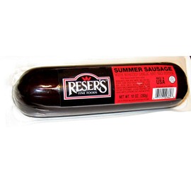Reser's Roasted Garlic & Red Pepper Summer Sausage 10 oz.(Pack of 4)