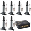 Set of 6 Ignition Coil Pack and Spark Plugs Fits