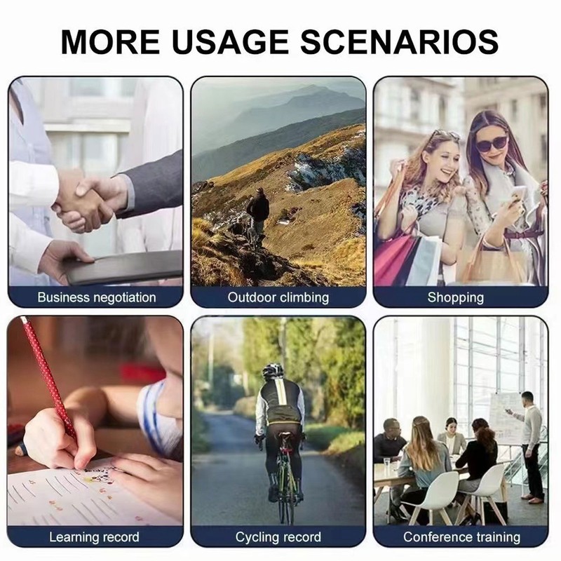 Portable Video Recorder 1080P LED Fill Light Back Clip Night