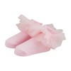 Mud Pie Children's Solid Pink Tutu Socks; 0-12M