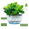 Dexceder 11.2 Inch Self Watering Hanging Planters Indoor Outdoor, Thickened