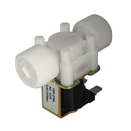 Válvula solenoide de agua de entrada de 3/4 pulgadas (CA 110 V normalmente cerrada de 0,02 a 0,8 mpa) – plástico dos paralelos, rosca de tornillo