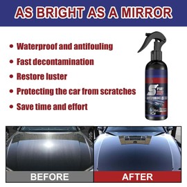 Spray Coating Agent, Multi-Functional Coating Renewal Agent, Car Fast-Acting Coating Agent Spray, 3 in 1 High Protection Quick Car Coating Spray Fast-Acting