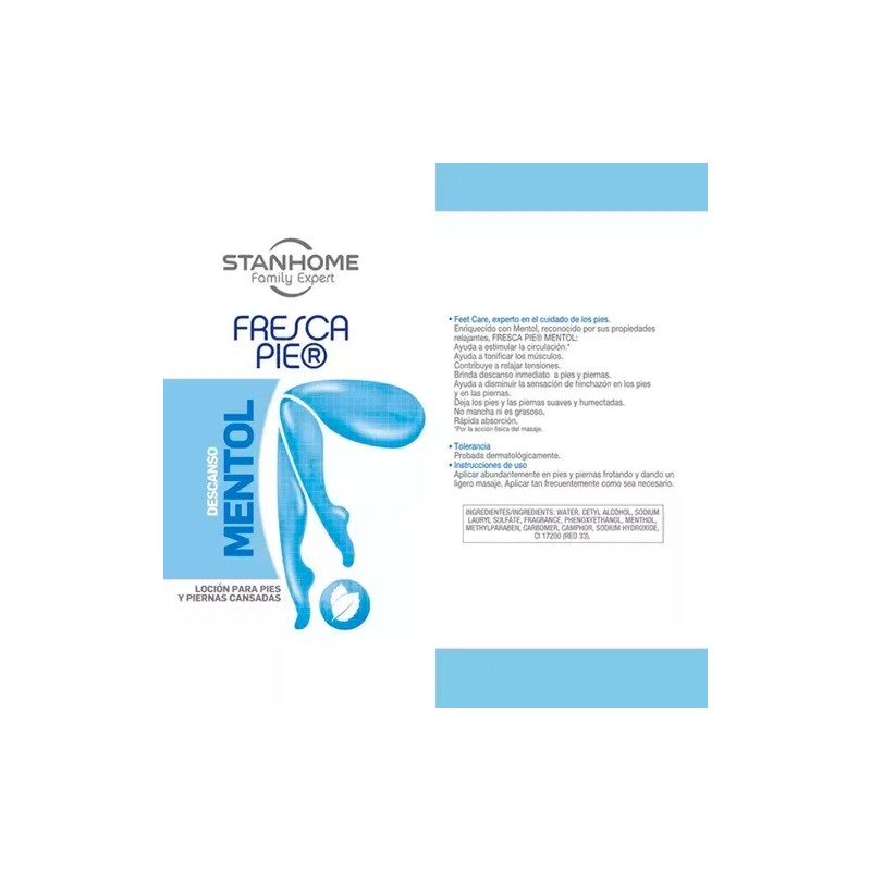 Frescapie Mentol 300 Ml Stanhome Descanso Para Tus Piernas