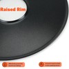Charkettle Round Griddle Flat Top Plate with Support Rack, Compatible