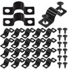 Swpeet 25Pcs 5mm Two Hole U Bracket Clamp with 50Pcs
