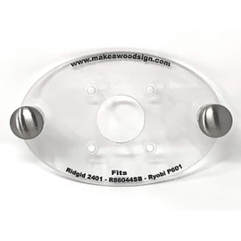 Dave's - Palm Router Acrylic Router Base Plate Compatible with Ridgid R86044SB MADE IN AMERICA
