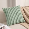 Tennove Cushion Covers 40x40cm Soft Faux Fur Plush Cushion Pillowcase