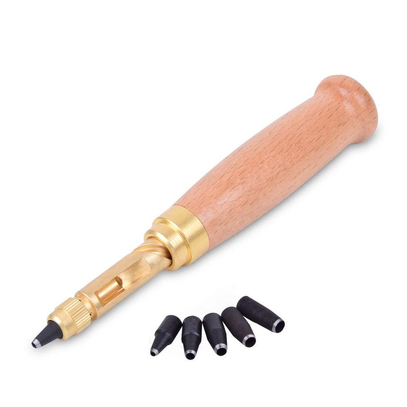 iPobie Automatic Hole Punch Leather Craft Leather Belt Paper Book