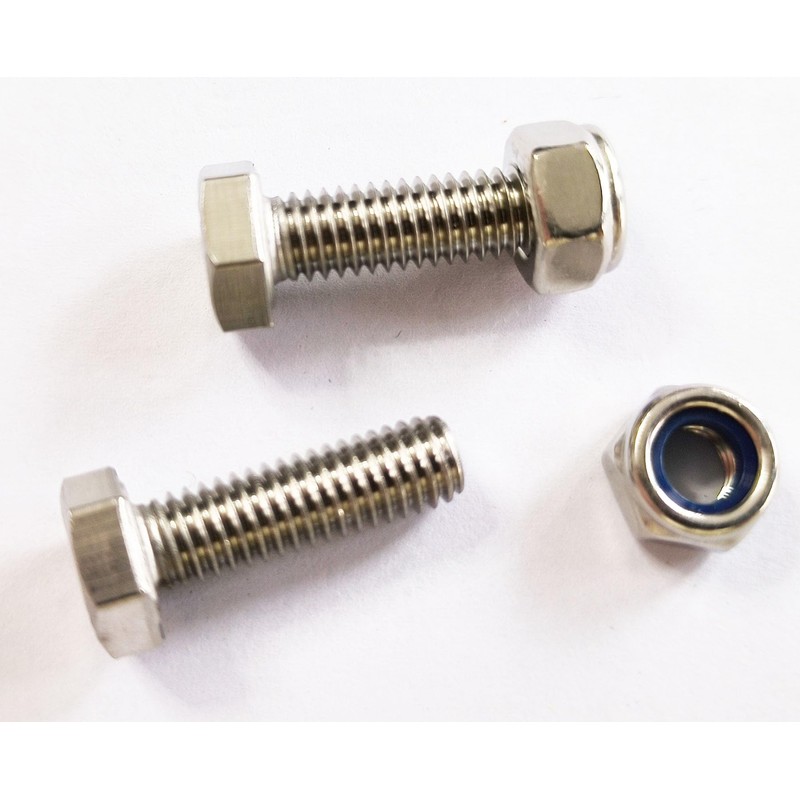 MEEIHUI (20 Sets) Auger Shear Pins Bolts and Nuts Steel
