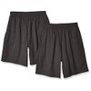 Soffe Men's Classic Cotton Pocket Short, Charcoal Heather (2 Pack),