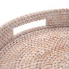 Coffee Table Tray Round Rattan Ottoman Tray Woven Serving Trays