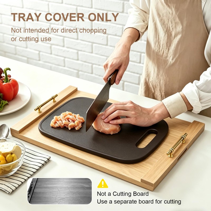Noodle Board Stove Cover w/Handles, for Gas & Electric Stoves